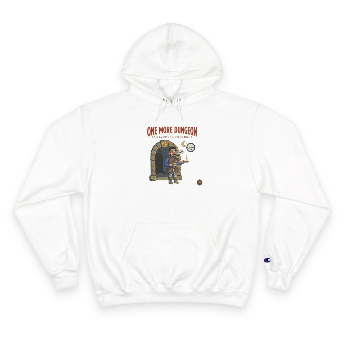One More Dungeon Champion Hoodie — Gamer Dungeons & Dragons RPG Graphic Hoodie
