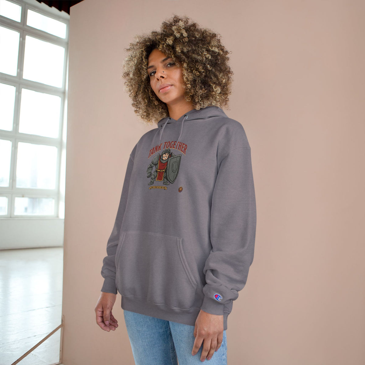Tank Together Hoodie — Gamer Co-op RPG Tank Design