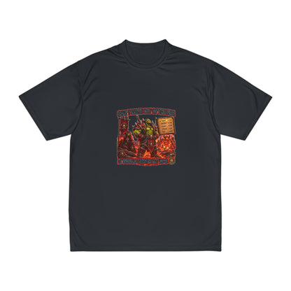 Gaming T-Shirt — "Can't Move Out of the Fire, It Would Lower My DPS" Humorous RPG Gamer Tee