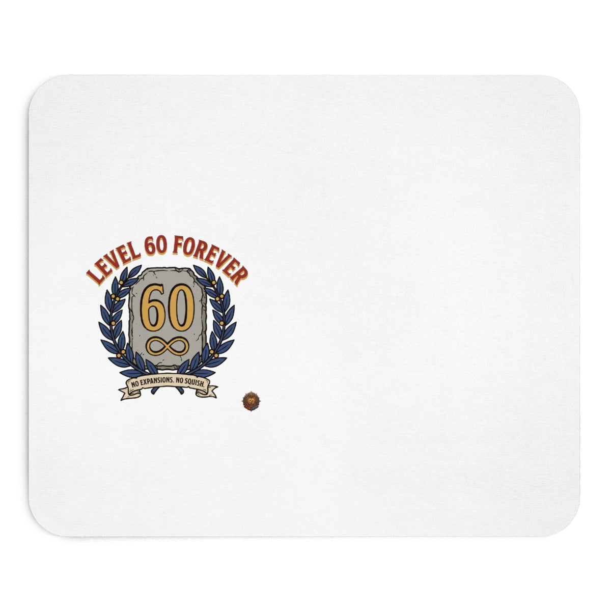 60th Birthday Mouse Pad — "Level 60 Forever" Gaming-Style Desk Mat