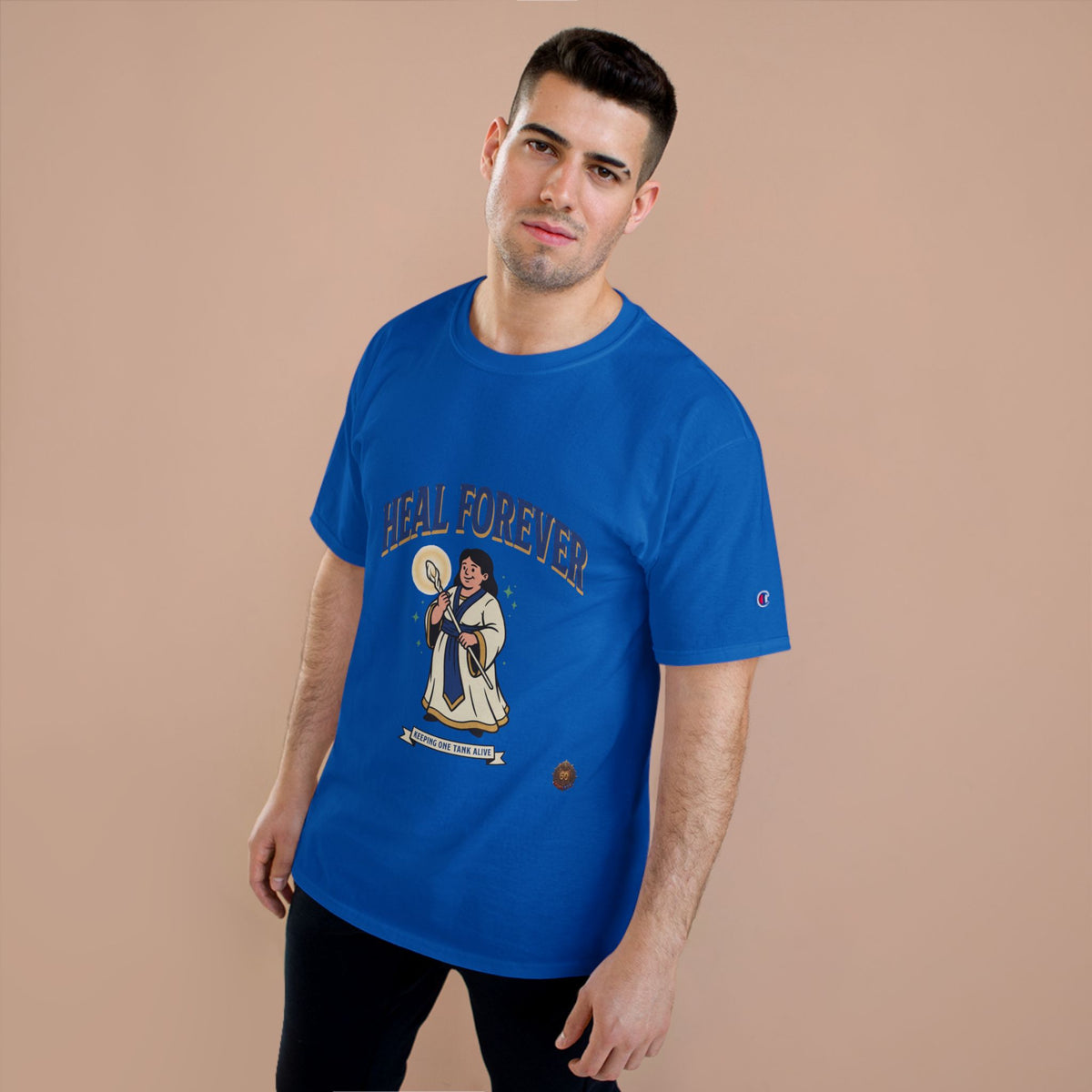 Heal Forever T-Shirt — Retro Saint Healing Graphic Tee