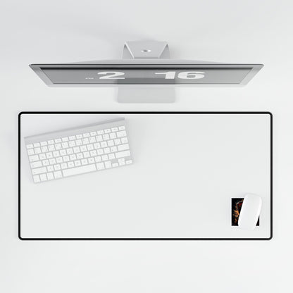 Gaming Desk Mat with Gryphon Emblem — Large Mouse Pad for PC Setup