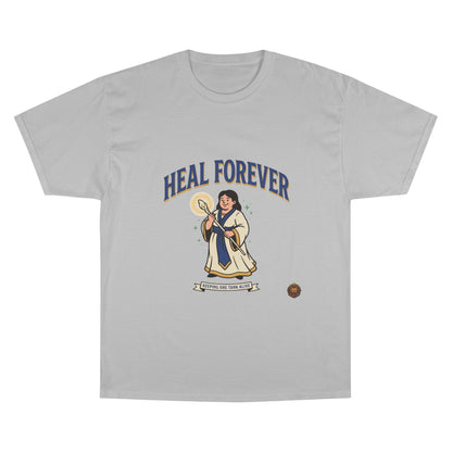 Heal Forever T-Shirt — Retro Saint Healing Graphic Tee
