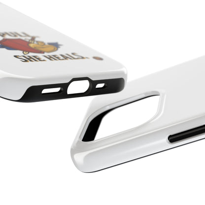 Phone Case — "I Pull, She Heals" RPG Couple Gaming Protective Case