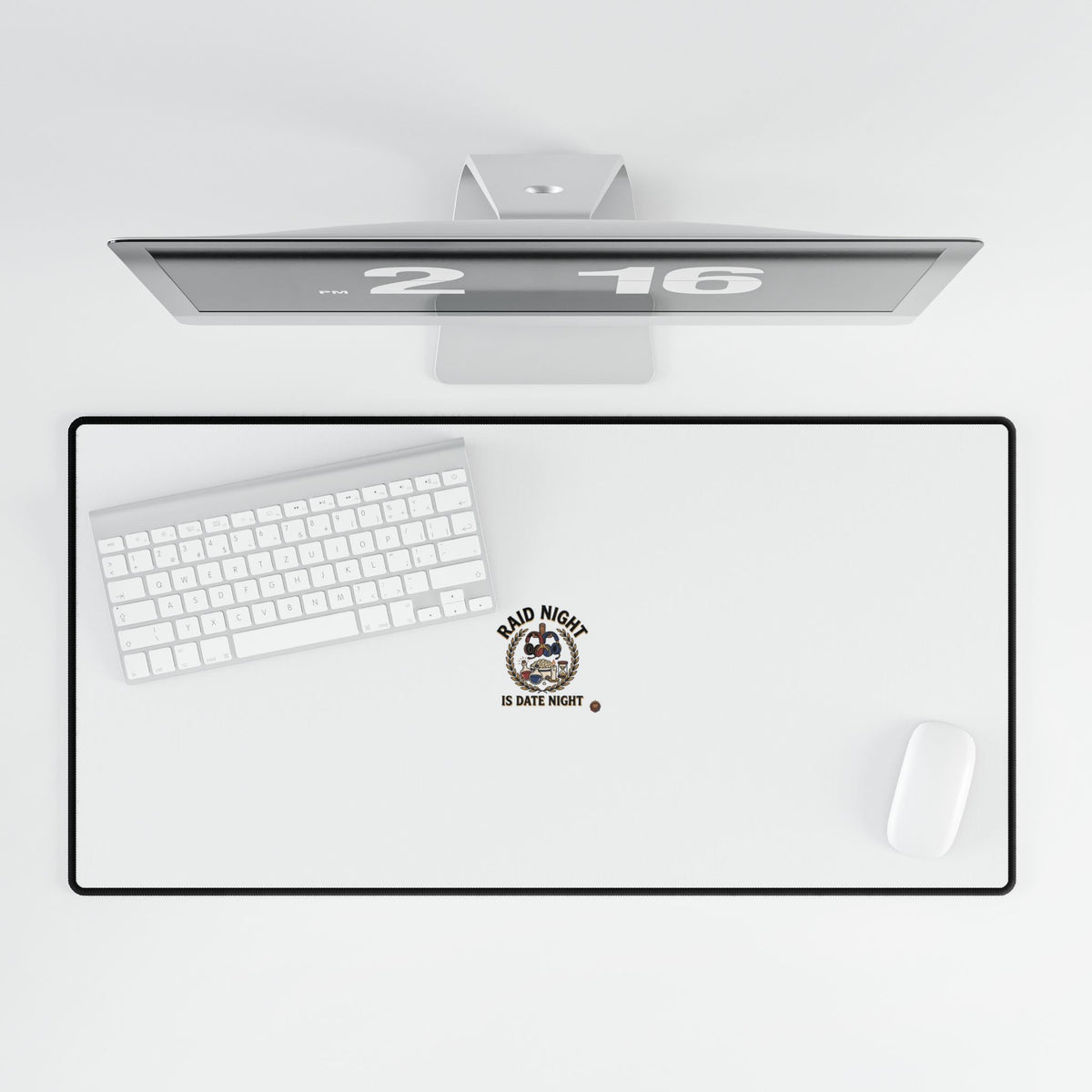 Sad Night Cat Desk Mat – Minimalist Gaming/Work Mouse Pad