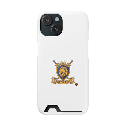 Lion Crest Phone Card Case — 'For The King' Slim Wallet Phone Case