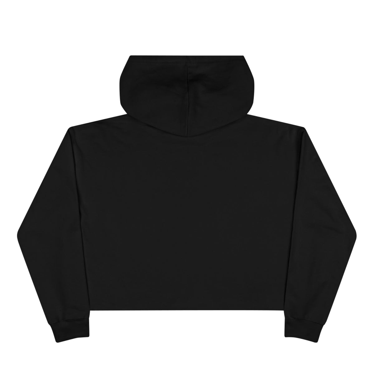 Crop Hoodie — "Need Before Greed" Cozy Graphic Crop Hoodie
