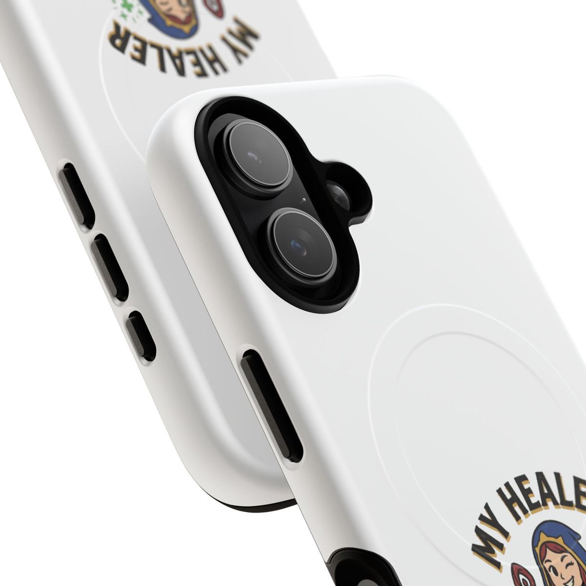 Phone Case — “My Healer Is My Wife” Cute RPG Healer Design, Tough Magnetic Protective Case