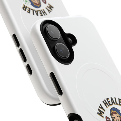 Phone Case — “My Healer Is My Wife” Cute RPG Healer Design, Tough Magnetic Protective Case