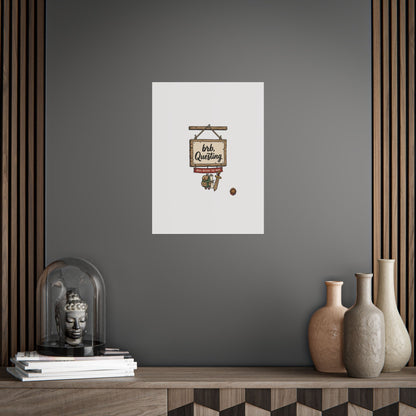 BRB Questing Poster — "Back Before the Raid" RPG Gaming Wall Art