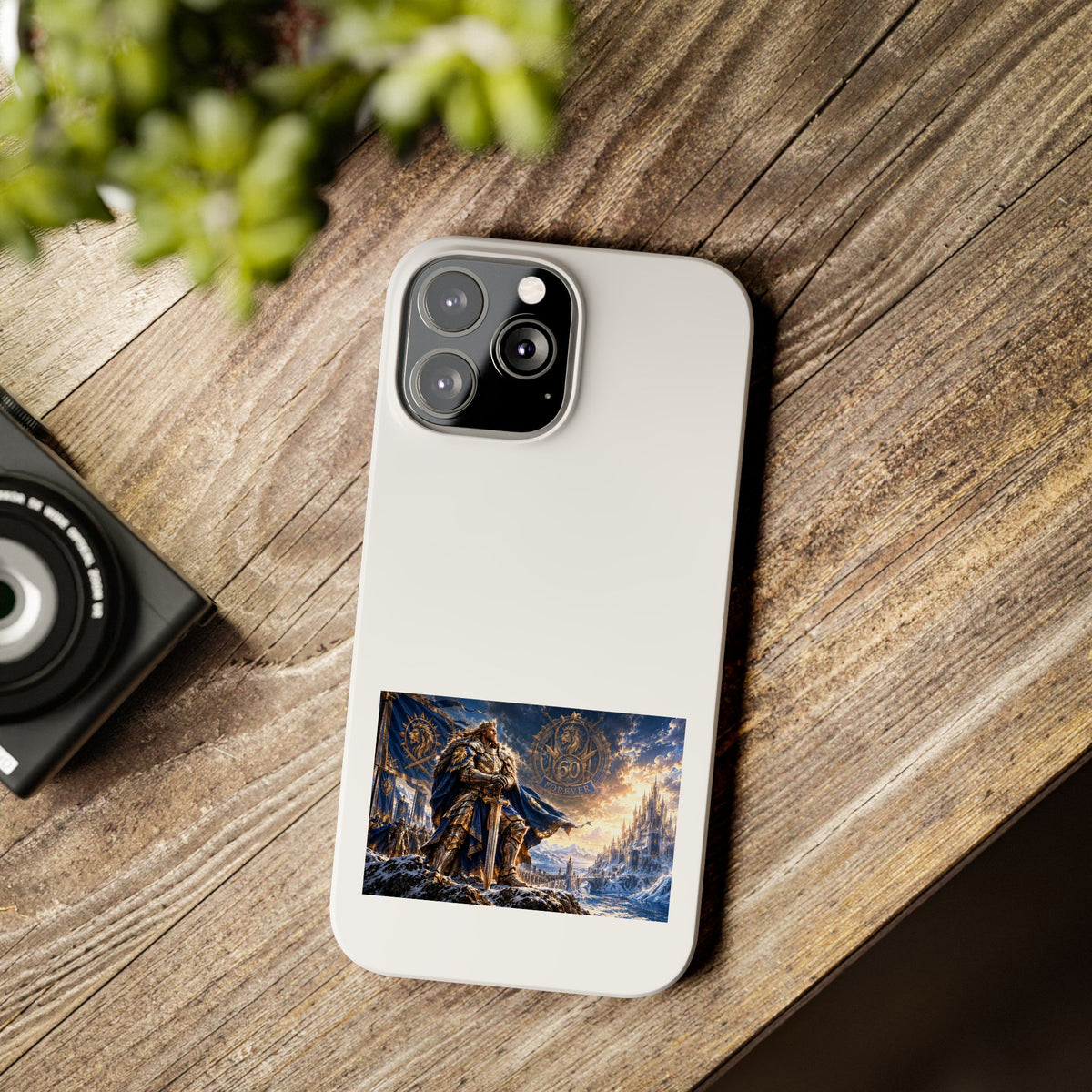 Viking Warrior Slim Phone Case — Norse Saga Art