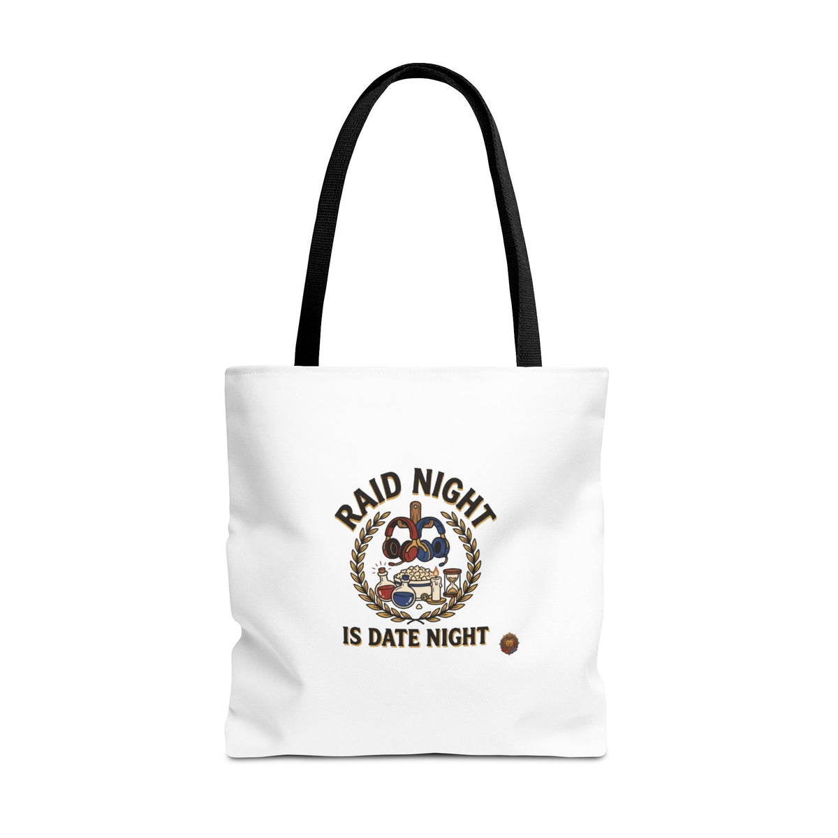 Raid Night Is Date Night Tote Bag — Military Police Themed Canvas Tote