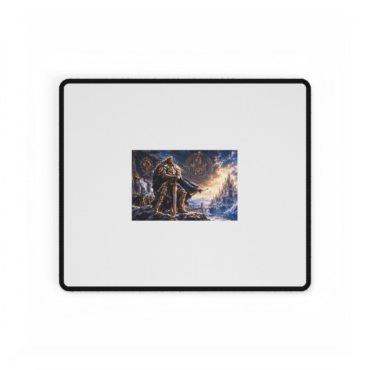 Viking Warrior Desk Mat — Nordic Saga Gaming Mouse Pad
