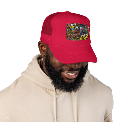 Red 'Til Dead Trucker Hat — Horror Zombie Foam Mesh Cap