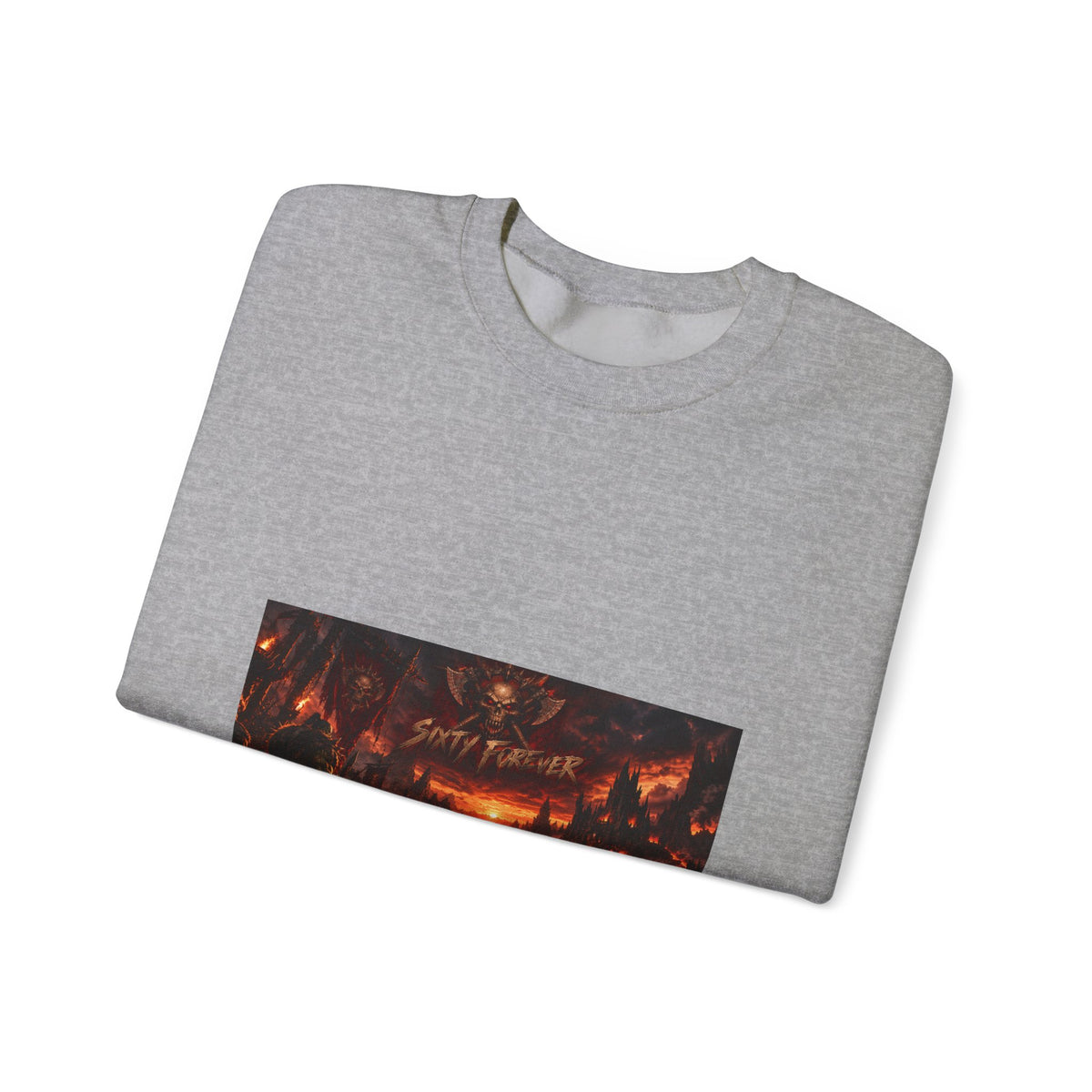 Crewneck Sweatshirt — Dark Fantasy 'Enjoy The Flames' Graphic