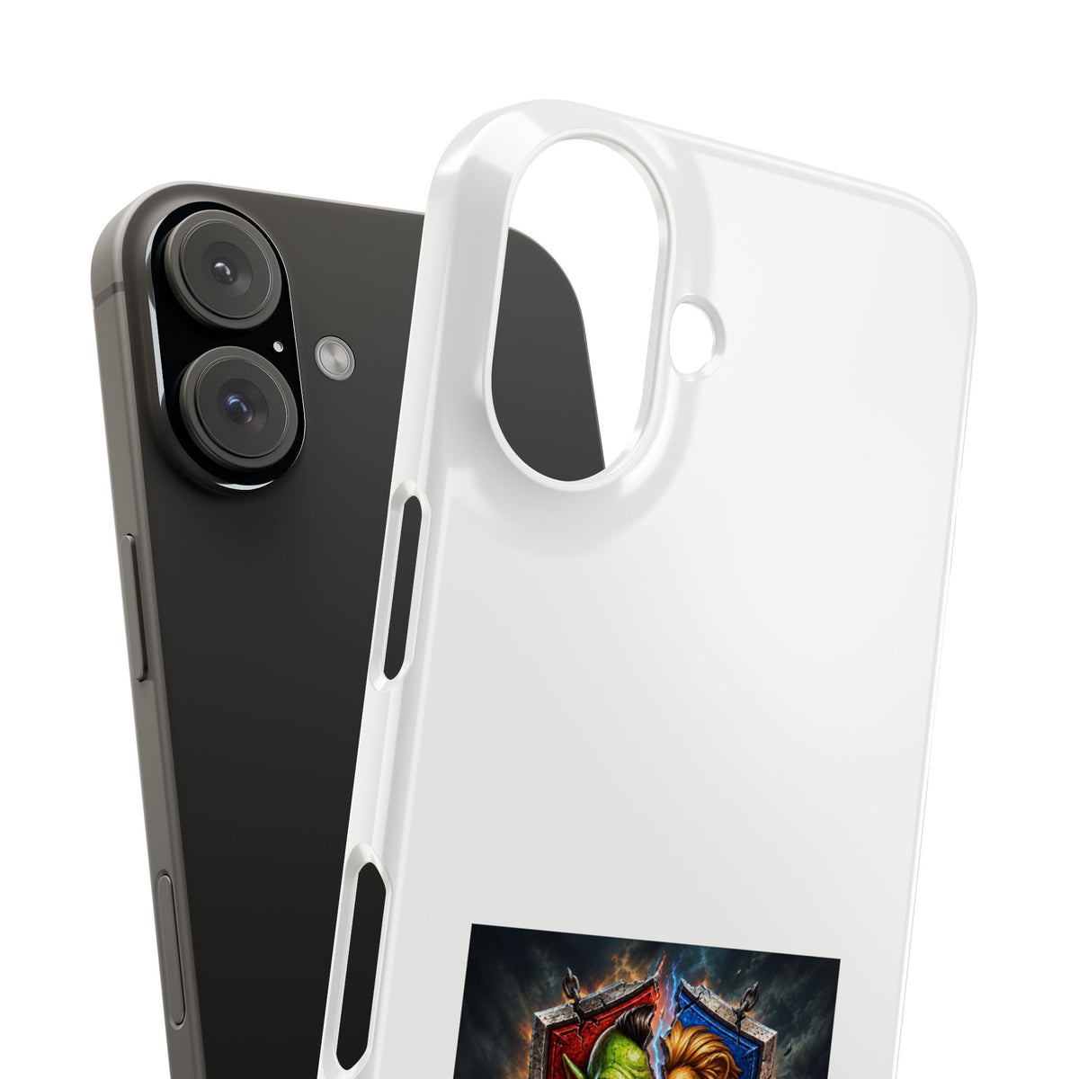 Slim Phone Case — Fantasy Shield Orc & Lion Crest "Sixty Forever"