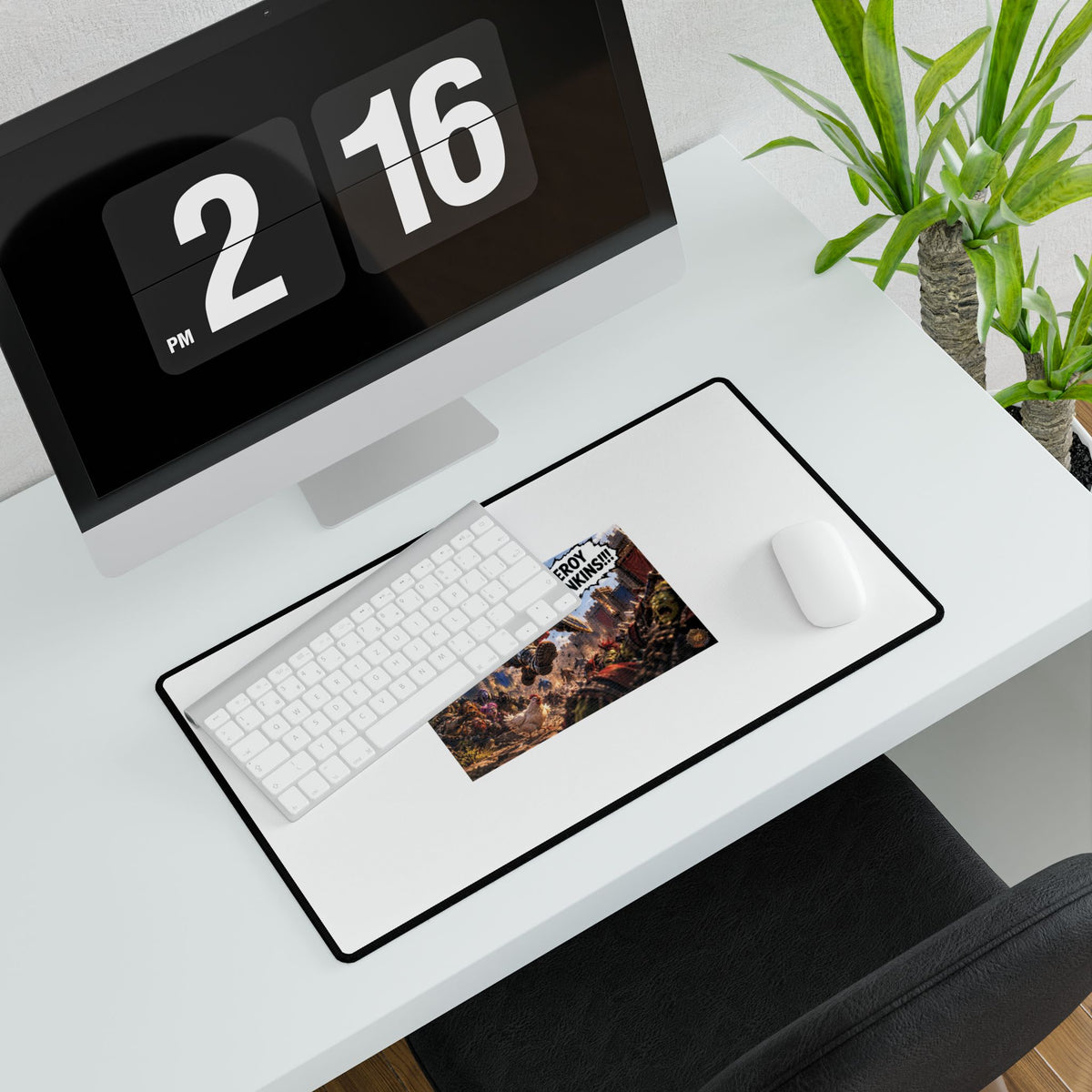 Gaming Desk Mat — "Leeroy Jenkins!!" Battle Raid Mousepad