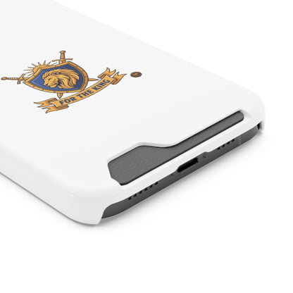 Lion Crest Phone Card Case — 'For The King' Slim Wallet Phone Case