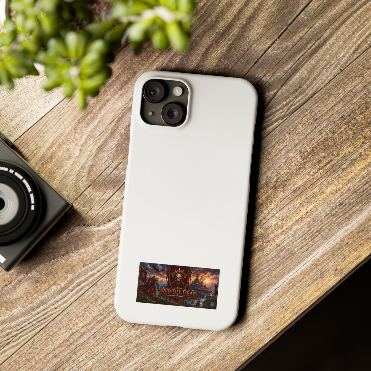 Slim Phone Case — Red Dead Scenic Logo Design