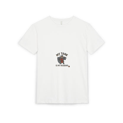 T-Shirt — "My Tank Is My Husband" Cute Military Tank Graphic Tee