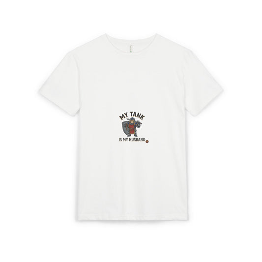 T-Shirt — "My Tank Is My Husband" Cute Military Tank Graphic Tee