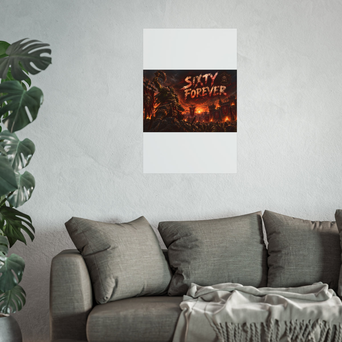 Sixty Forever War-Art Poster — Dark Fantasy Fine Art Print