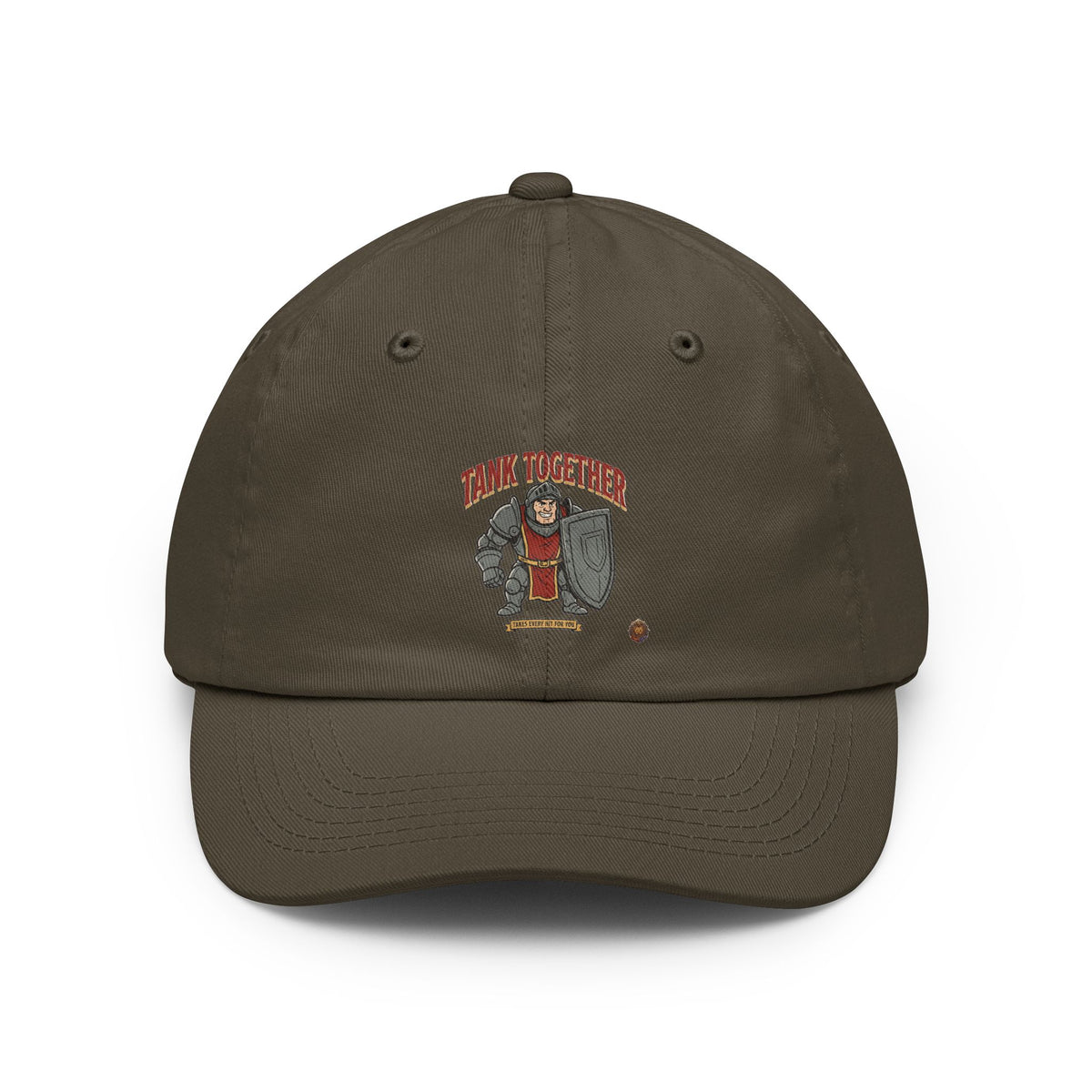 Think Together Dad Hat — Vintage Shield Emblem Baseball Cap