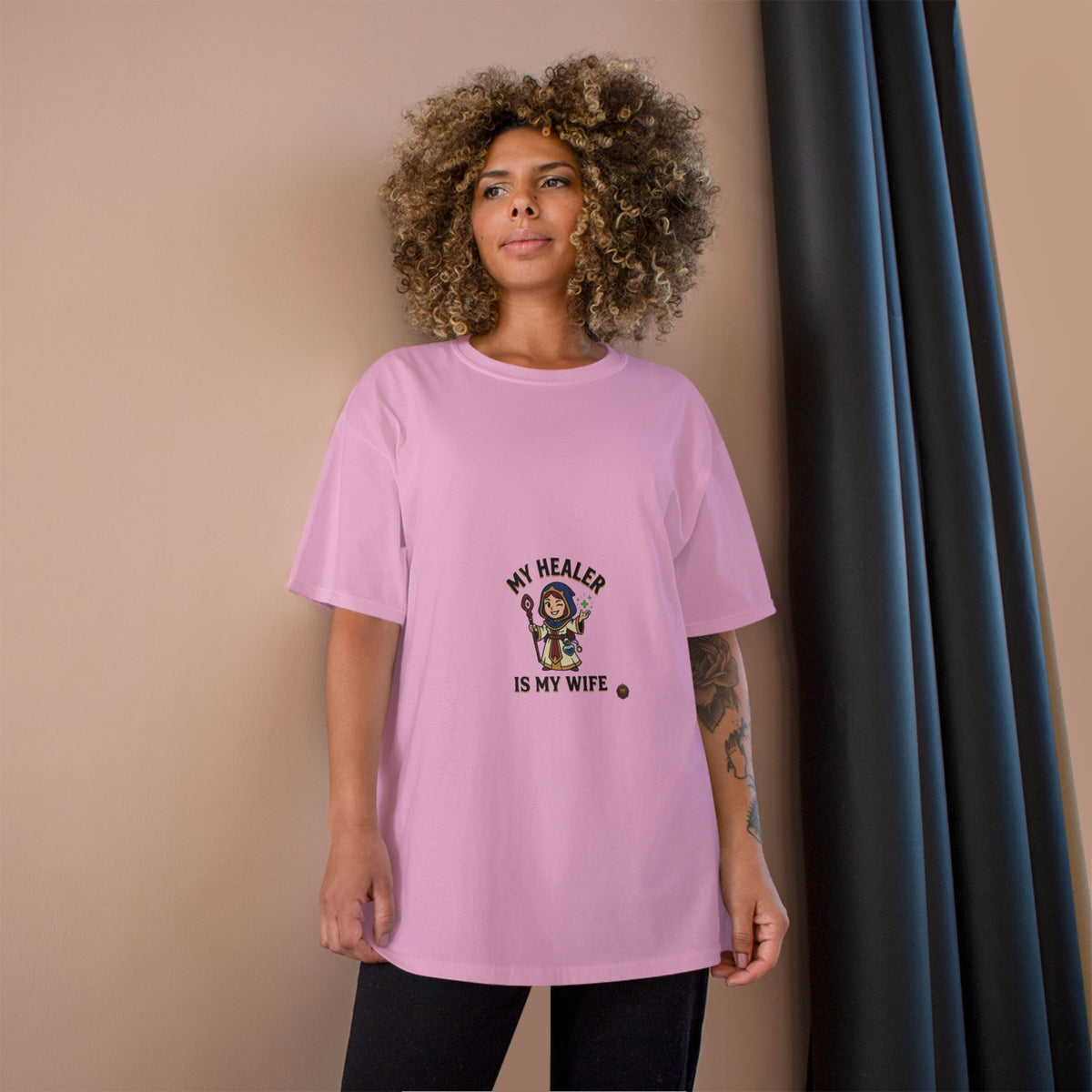 My Healer Is My Wife T-Shirt — Cute Gamer/Healer Wife Tee