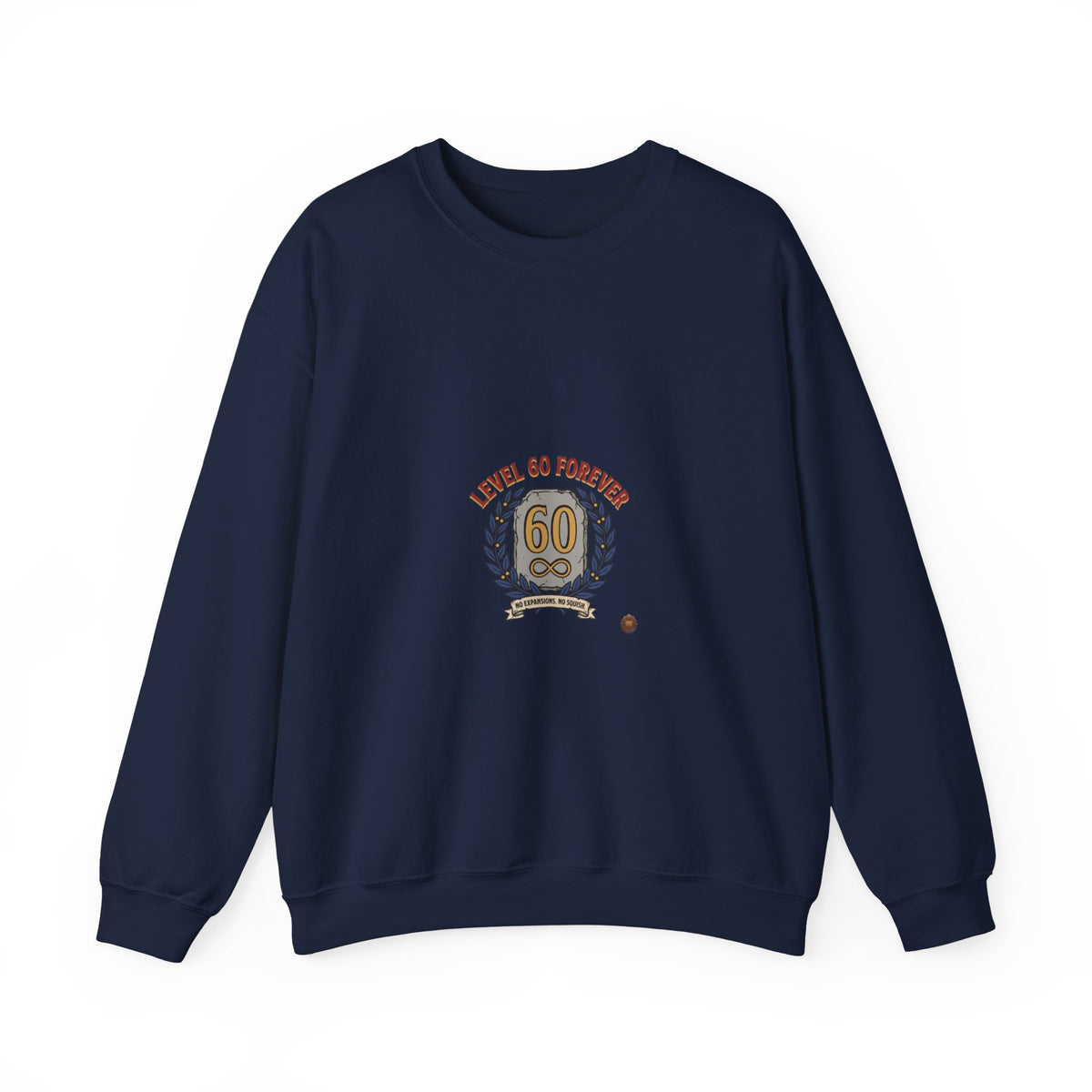 60th Birthday Crewneck Sweatshirt – "Level 60 Forever" Retro Badge
