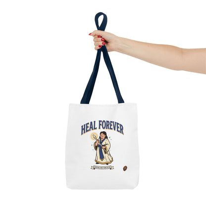 Heal Forever Tote Bag — Cute Cleric RPG Healing Illustration Tote