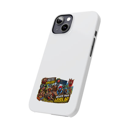 Level 60 Gamer Collage Slim Phone Case