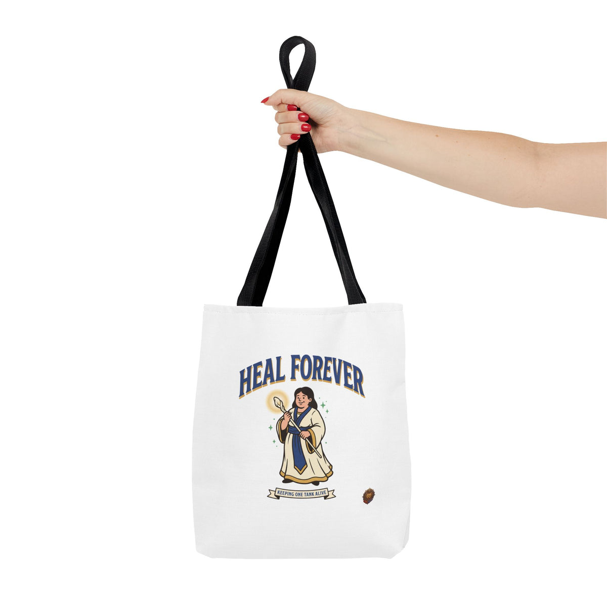 Heal Forever Tote Bag — Cute Cleric RPG Healing Illustration Tote