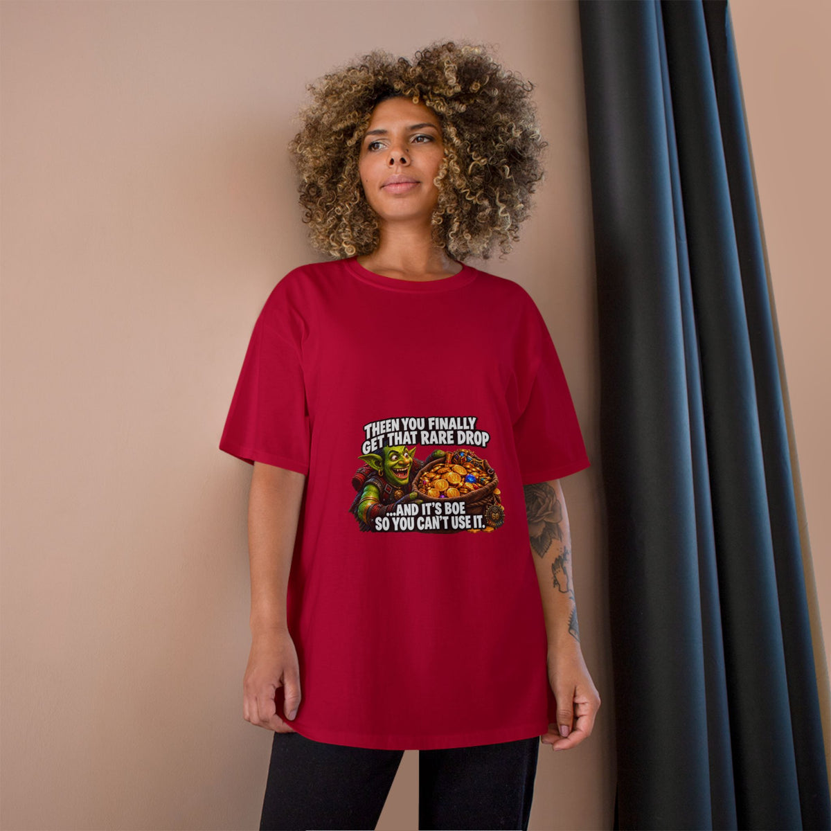 Gamer Meme T-Shirt — "Then You Finally Get That Rare Drop..." Funny RPG Loot Shirt