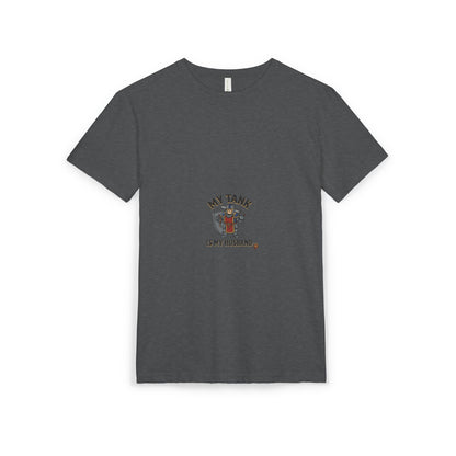 T-Shirt — "My Tank Is My Husband" Cute Military Tank Graphic Tee