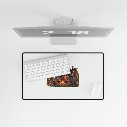 Level 60 Forever Gaming Desk Mat — RPG Campfire Mousepad
