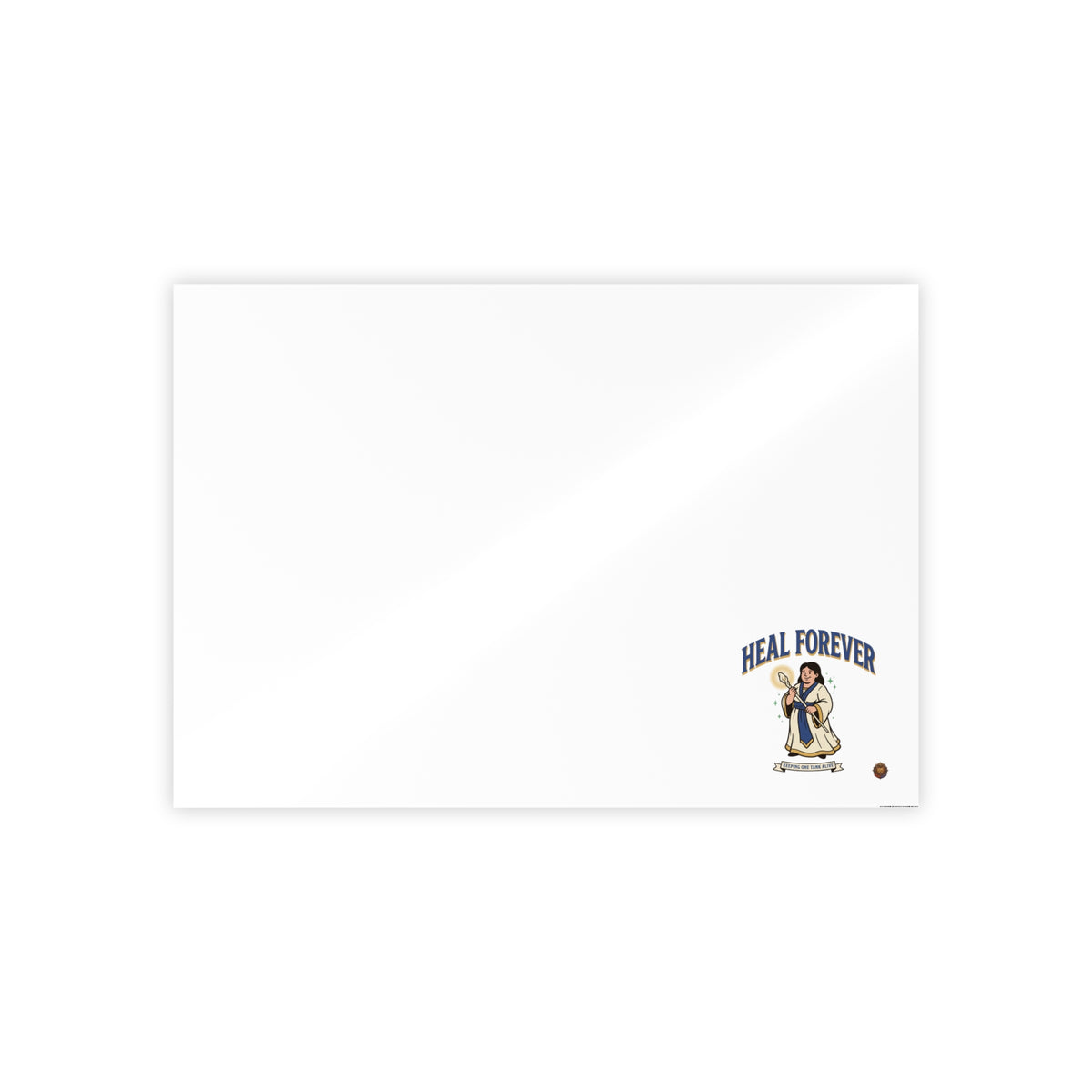 Gloss Poster — 'Heal Forever' Small Religious Art Print