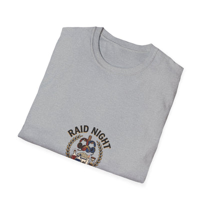 Raid Night Is Date Night T-Shirt — Military Skull Crest Graphic Tee