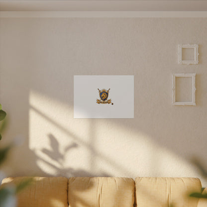 Lion Crest Watercolor Poster — 'Bow to the King' Matte Art Print
