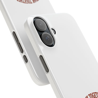 Slim Phone Case — "Tank Together" Medieval Tank Warrior Design