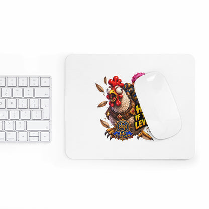 Mouse Pad - "Honk If You're Leveling" Gamer Chicken Design