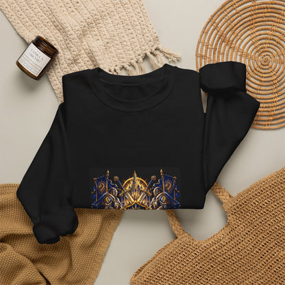 Crewneck Sweatshirt — Sixty Forever Ornate Shield Graphic