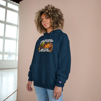 Gamer Meme Hoodie — "Then You Finally Get That Rare Drop and It's BoE So You Can't Use It"