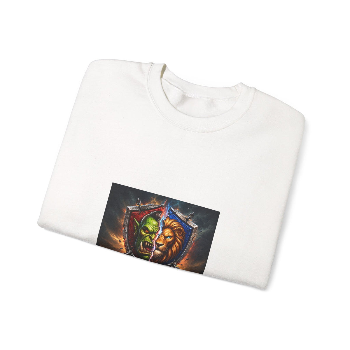 Fantasy Crest Crewneck Sweatshirt — "Forever" Shield Graphic