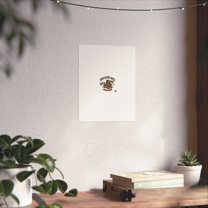 Need Before Greed Fine Art Poster — Vintage Chest Illustration, Inspirational Wall Art