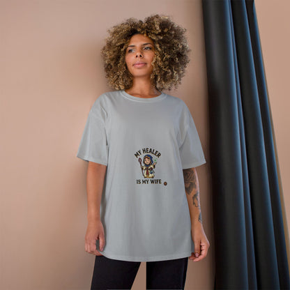 My Healer Is My Wife T-Shirt — Cute Gamer/Healer Wife Tee