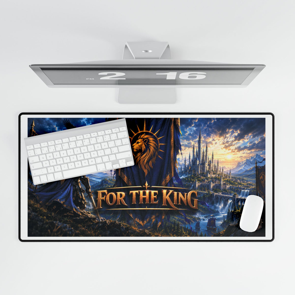 For The King Gaming Desk Mat — Epic Fantasy Mousepad
