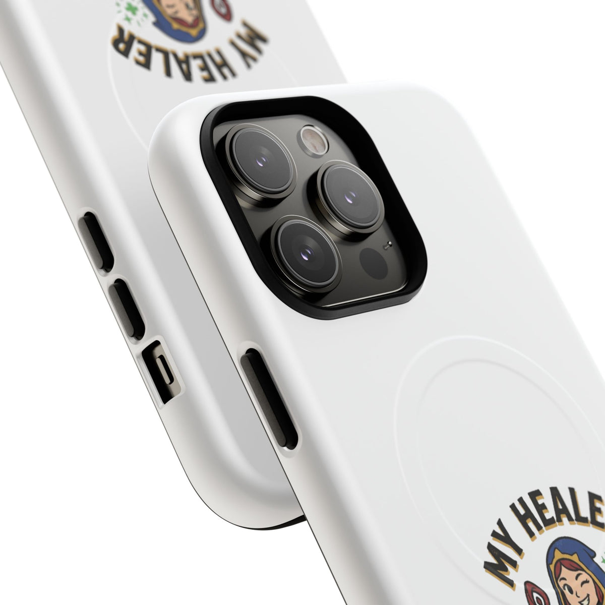 Phone Case — “My Healer Is My Wife” Cute RPG Healer Design, Tough Magnetic Protective Case
