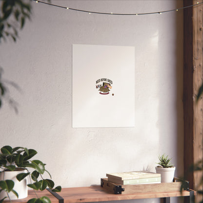 Need Before Greed Fine Art Poster — Vintage Chest Illustration, Inspirational Wall Art