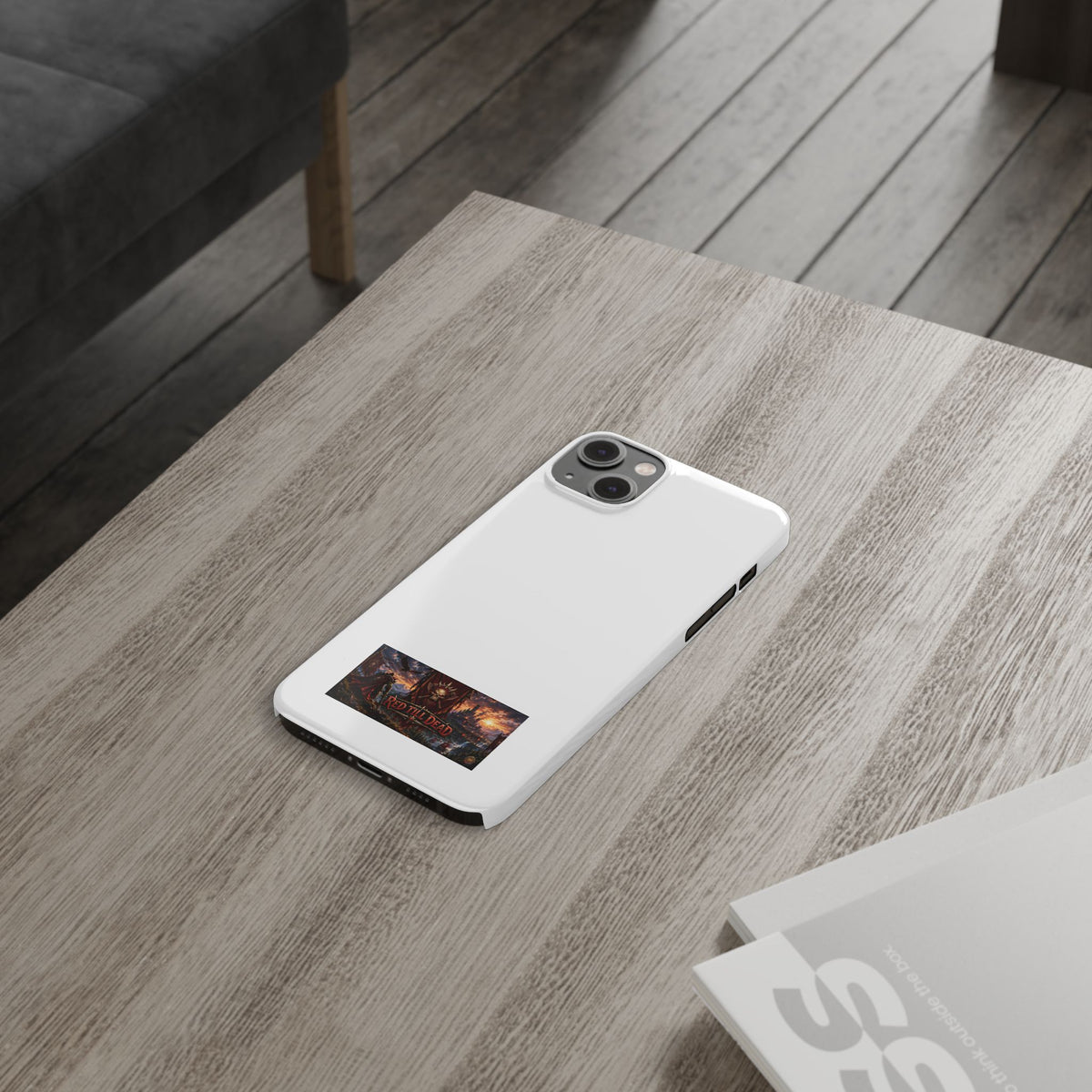 Slim Phone Case — Red Dead Scenic Logo Design