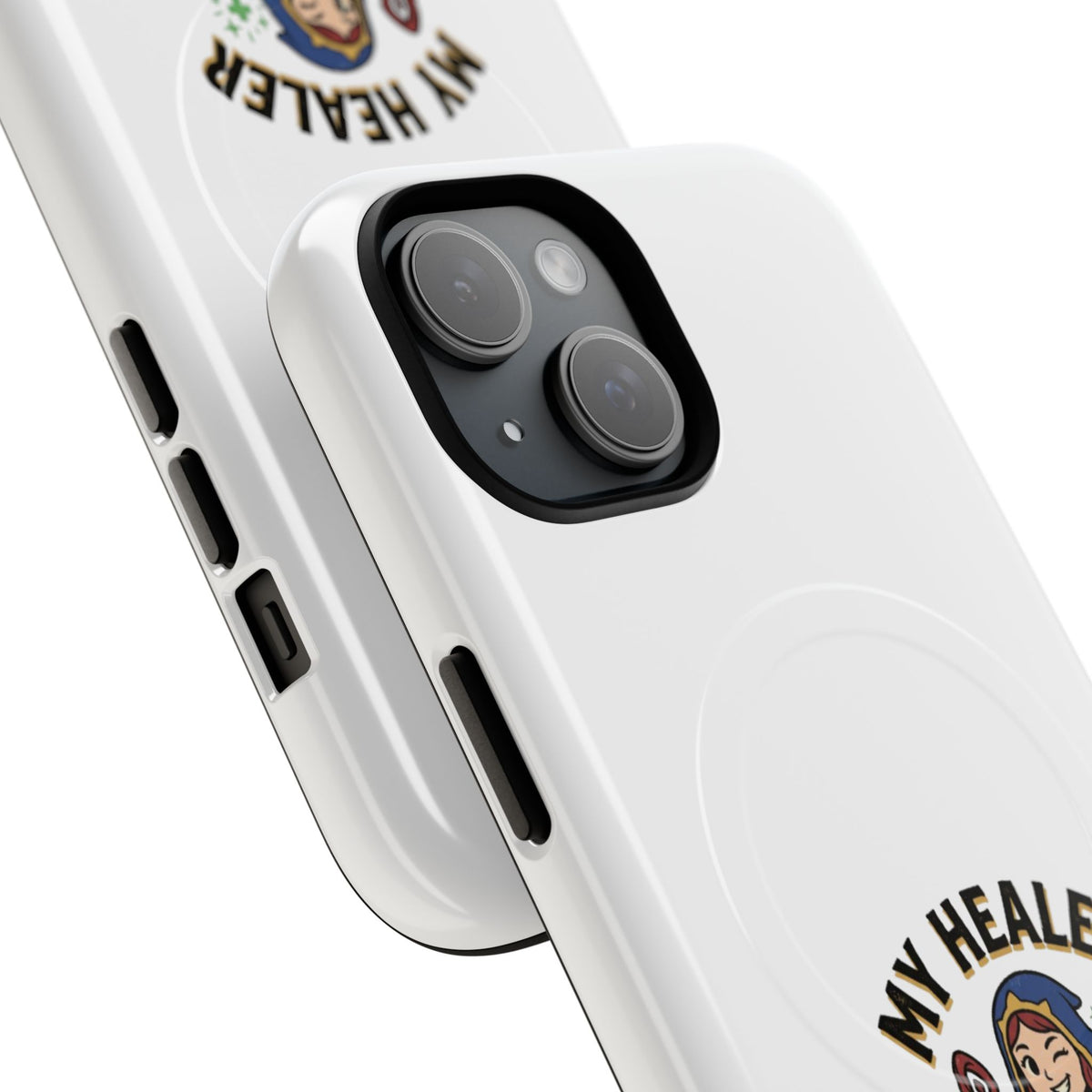 Phone Case — “My Healer Is My Wife” Cute RPG Healer Design, Tough Magnetic Protective Case